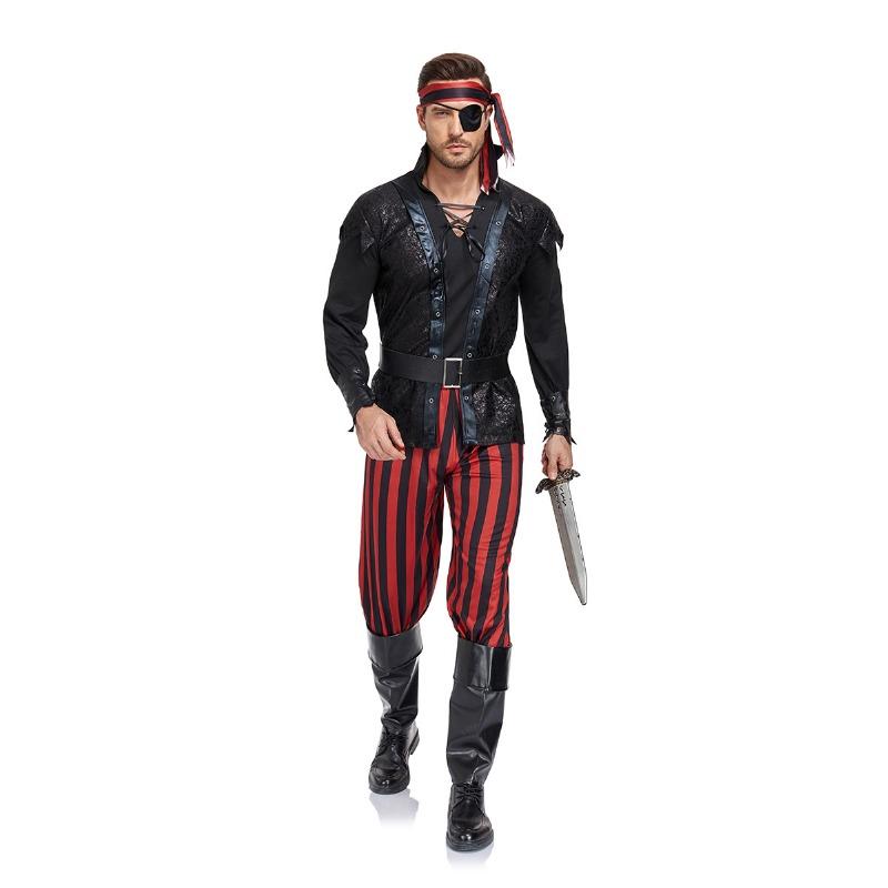 Halloween couple duke vampire costume masquerade women's adult pirate of the caribbean costume jack costume