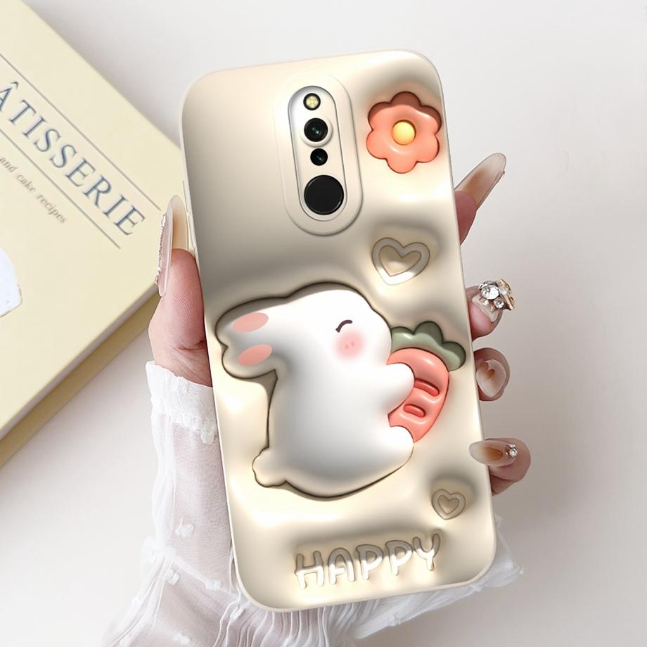 

Cool Soft Silicone Case For Xiaomi Redmi 8 8a Phone Case Shockproof Back Cover For Redmi8 Redmi8a Rabbit Panda Cartoon Fundas Redmi 8