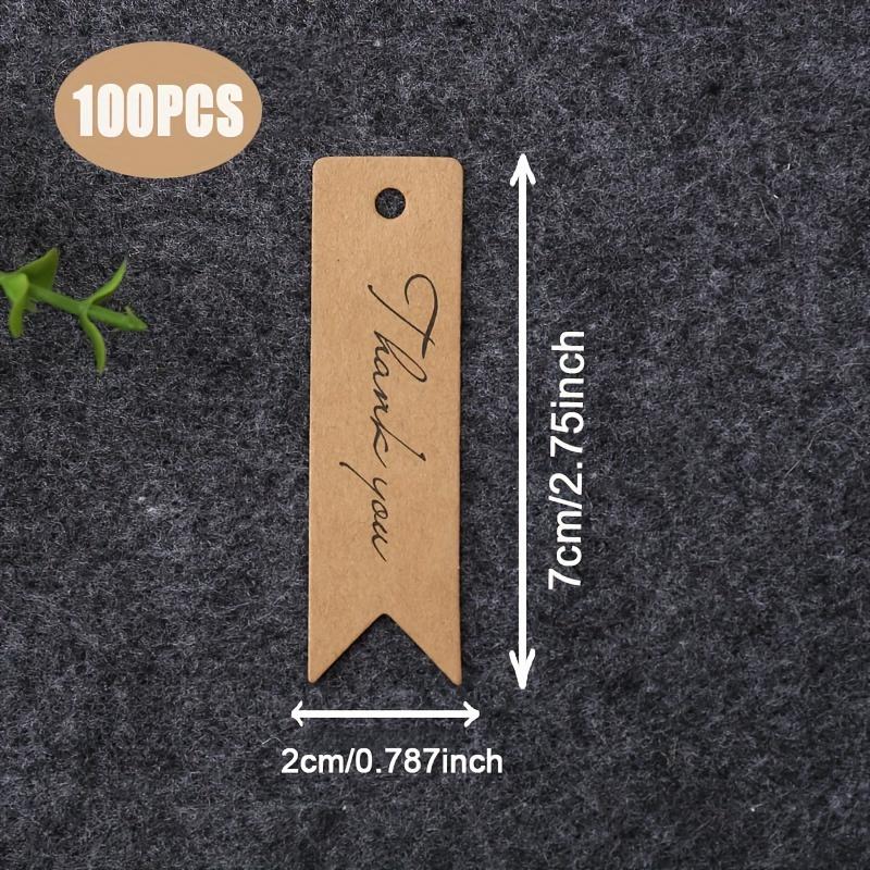Hanging Gift Tags, Paper Kraft Tags With Letter "Thank You " For Arts And Crafts, Weddings, Birthday, Parties, Holiday Etc