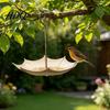 Large Capacity Bird Feeder Umbrella Outdoor Hanging Decorative Backyard Open for Balcony