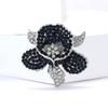 Luxury Rhinestone Orchid Brooches for Women Unisex Plant Flower Pins Event Party Gifts Backpack Decoration Clothes Accessories