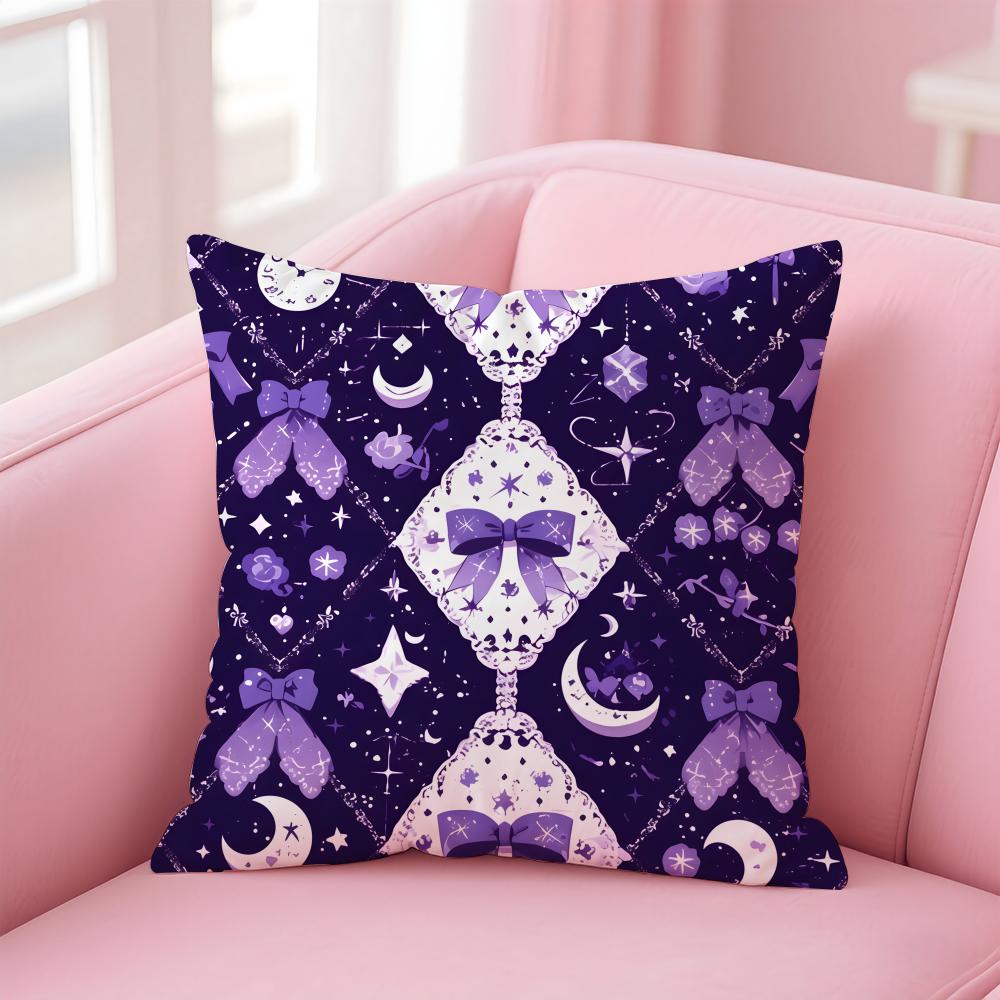 Colorful checkered pattern Cushion Cover Pillow Case Soft Skin Friendly Fabric Comfort Concealed Zipper