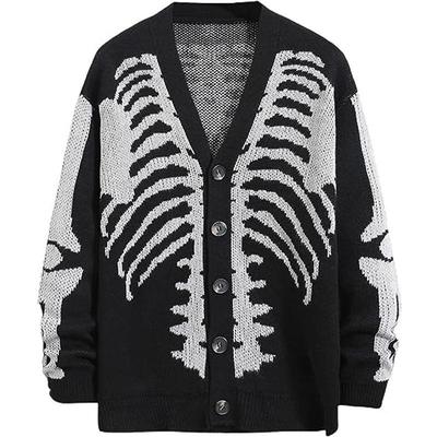 2023 Unisex Autumn/Winter Knitted Halloween Jacquard Cardigan Sweater