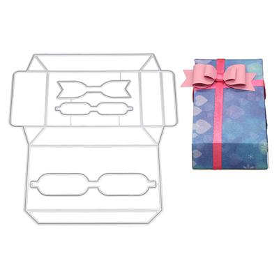 Rám na dárkovou krabičku s bonbóny, kovová stříbrná šablona, ​​ražba, vyřezávací zemřít pro kutily, scrapbooking, papír, album, výrobu karet