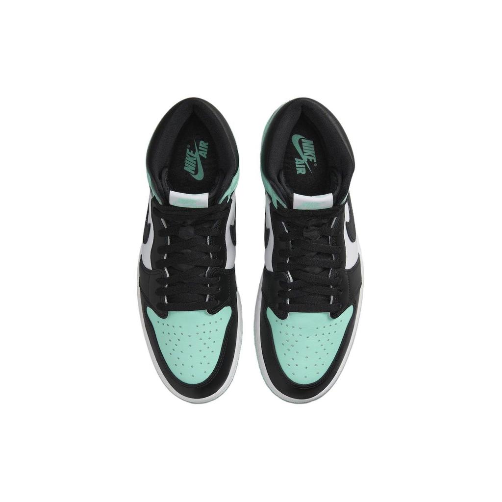 Air Jordan 1 Retro High OG Green Glow Unisex Sportbačiai Balta Juoda DZ5485-130