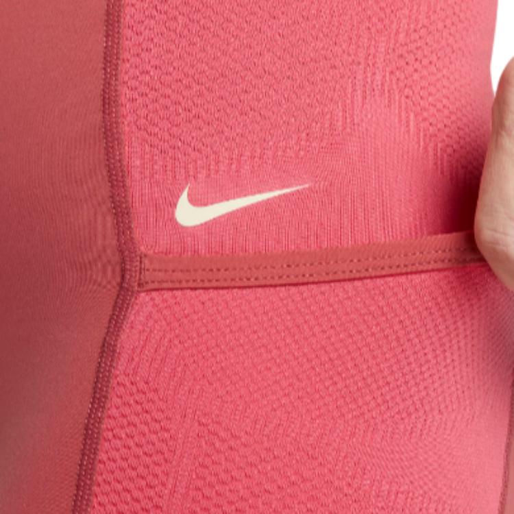 Nike High-Waisted Pocket Fitted Workout Shorts Women Shorts Pink DX0059-655