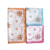 3Pcs 30x30cm Flower Printed Cotton Women Hankies Lace Hanky Ladies Scarf Pocket Hankerchief Wedding Party Gift