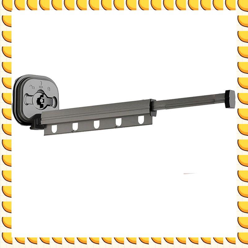 

BAAU Folding Clothes Rack Aluminum Clothes Hangers Black Wall Mount Rack Drying Rack Sucker Install Easy Install Easy To Use , S