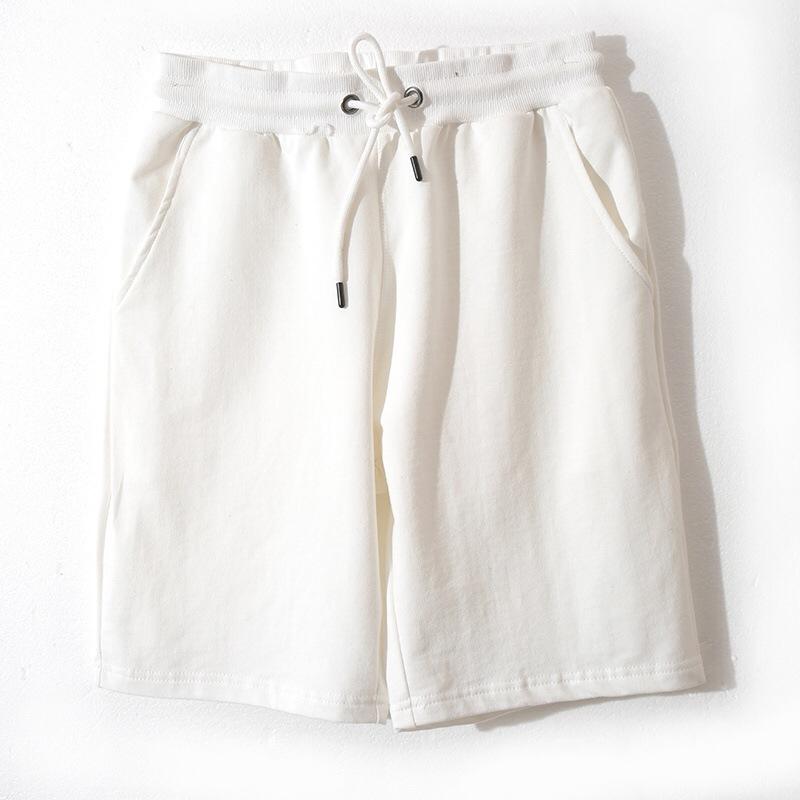 Heavy Terry Pure Cotton Sports Shorts Men's Summer Loose Basketball Five-point Casual Pants Summer Basic Loose Fit Shorts Men Streetwear Short Pants
