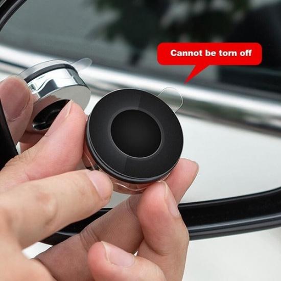 2pcs 360° Rotating Suction Cup Auxiliary Round Mirror Car Wide Angle Blind Spot