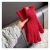 Knitted Candy Color Gloves with Fingers Exposed Fingers Touch Screen Imitating Hanharajuku Wind Protecting Wrists Autumn and Winter