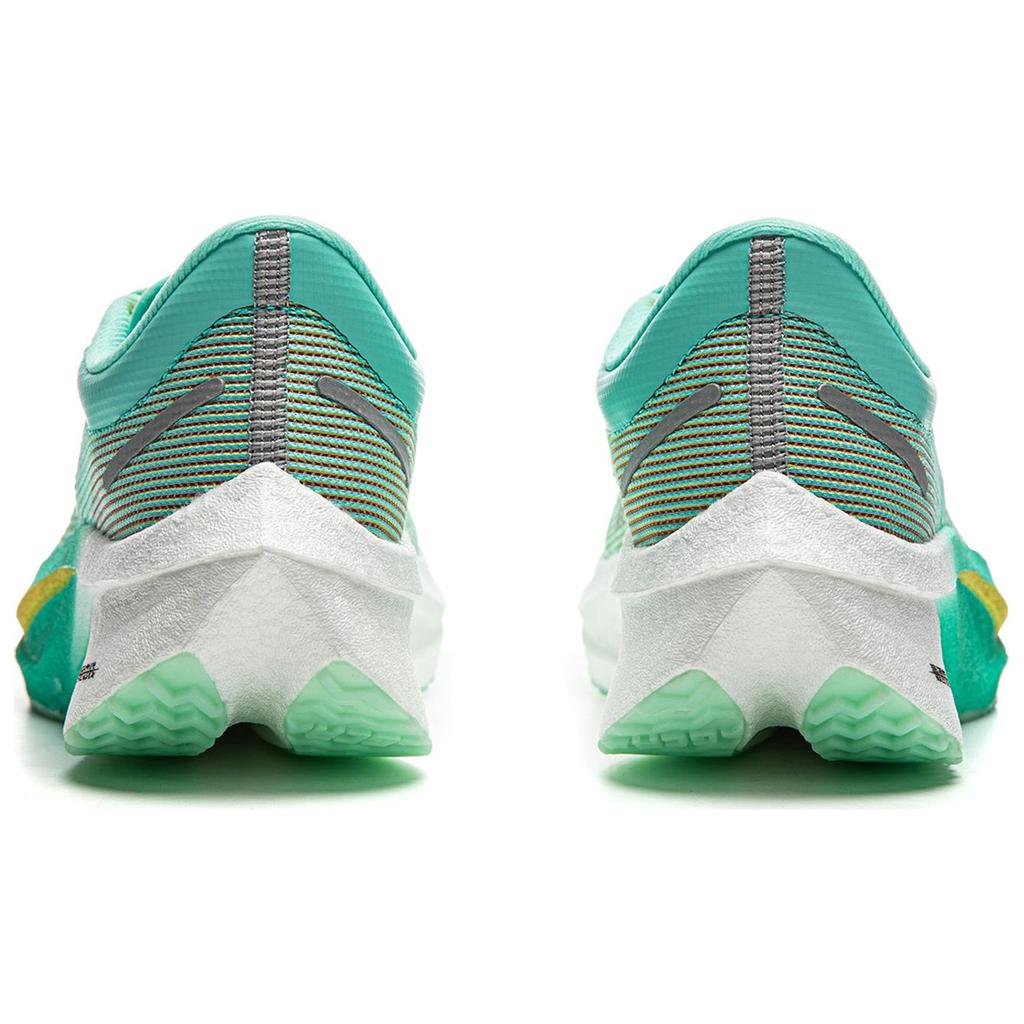 New LINING Feidian 4 Challenger Running Shoes Women's Low Top Fluorescent Ice Cyan/Lemon ARMU006-8