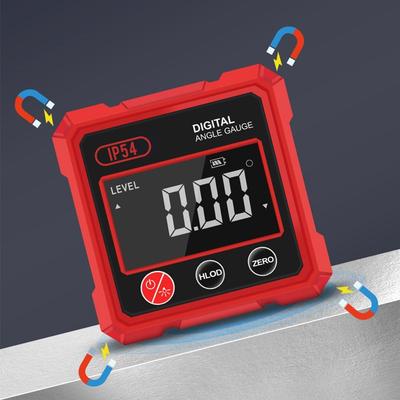 Com Inclinômetro de Duplo Laser 4x90° Goniômetro Eletrônico Medidor Digital de Ângulo Marcenaria Medição
