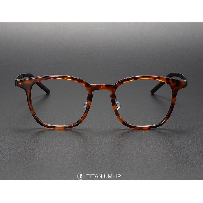 New Denmark Designer Acetate Titanium Optical Eyeglass frames Men Women Vintage Square Transparent Computer Glasses Frames