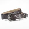 2024 Korean Niche Design Retro Belt: Women's Star-Decorated High-End Brown PU Leather Waist Belt.