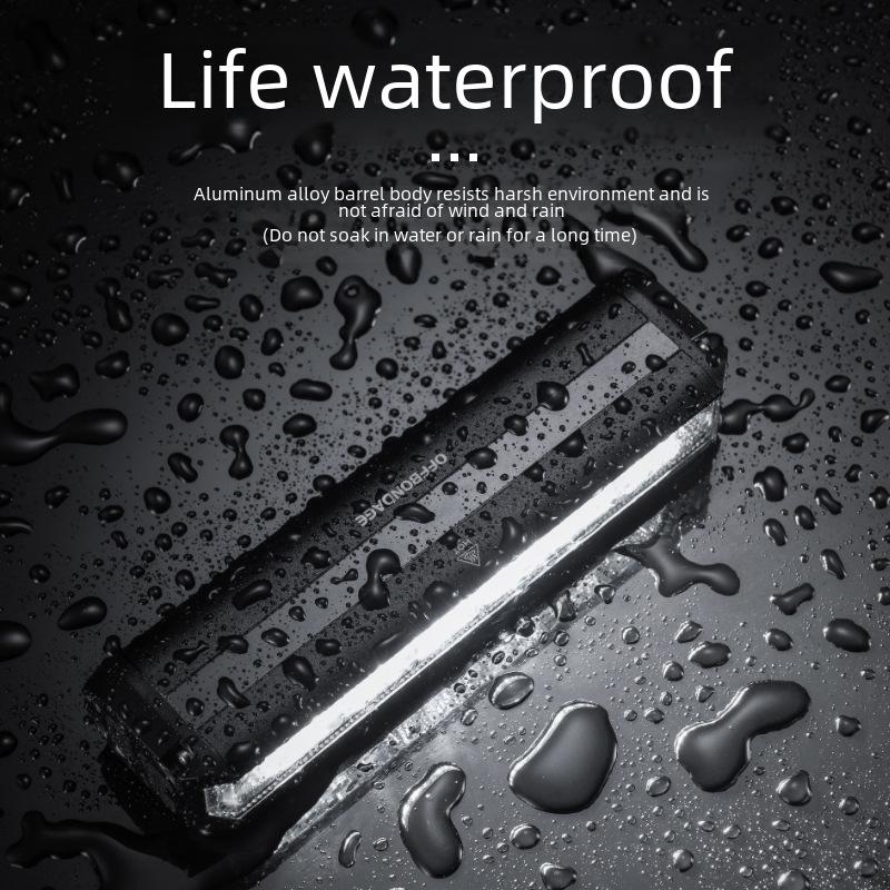 OFFBONDAGE USB Rechargeable Waterproof Bicycle Front Light - Ultra Bright, Long-Lasting Flashlight for Cycling