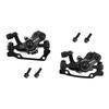 MOOTVGOO Mechanical Disc Brake Caliper Set for Bicycles, Cycling, Double Brakes, Front and Rear, Aluminum Alloy, F160/R140 or F180/R160, Black