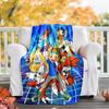 1pc Digimon Theme Blanket - Digital Print, Polyester, Cozy for All Seasons, Perfect for Outdoor, and Travel