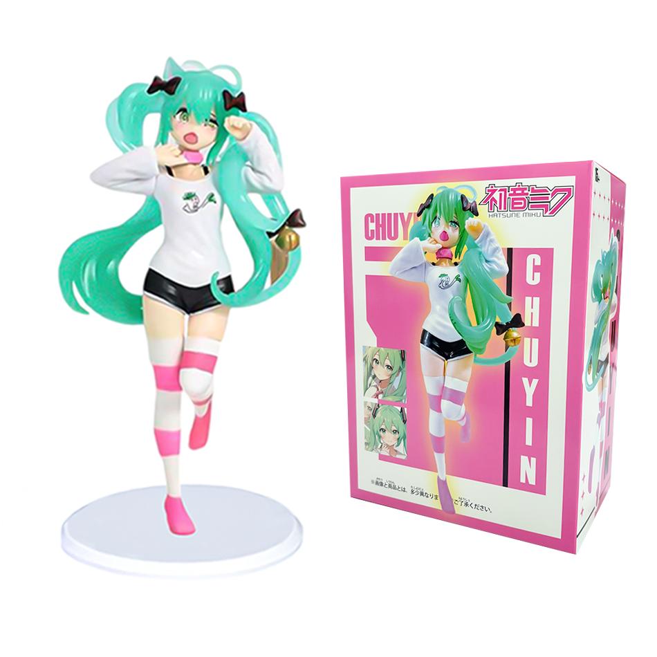 The Hatsune Miku of the Closed Window World Theater Version World Plan Collapsed World Hatsune Miku PVC Figure Model Toys Gift