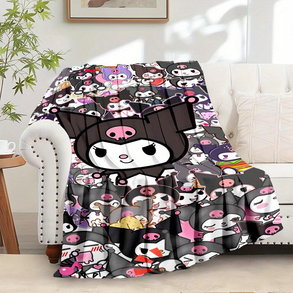 

1pc Kuromi Halloween themed cute cartoon character home decor blanket - seasonal universal cozy washable gift, suitable for all ages, suitab 130x150cm