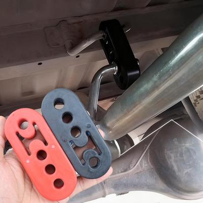 Supports de Fixation de Silencieux de Voiture à 4 Trous Support Isolant en Caoutchouc Support Doublure Support de Levage Cache-Silencieux 1-2 PCS