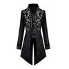 3-stil Halloween-fest Cosplay-kostyme Victorian Steampunk Windbreaker for menn Retro Prince Middelalderkjole Renessansebroderijakke