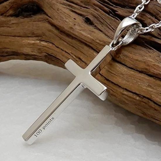 Points Head Only Simple But Cool Cross Necklace for Men Silver 925 Cross Necklace for Men Simple Silver Necklace Necklace Popular Accessories for
