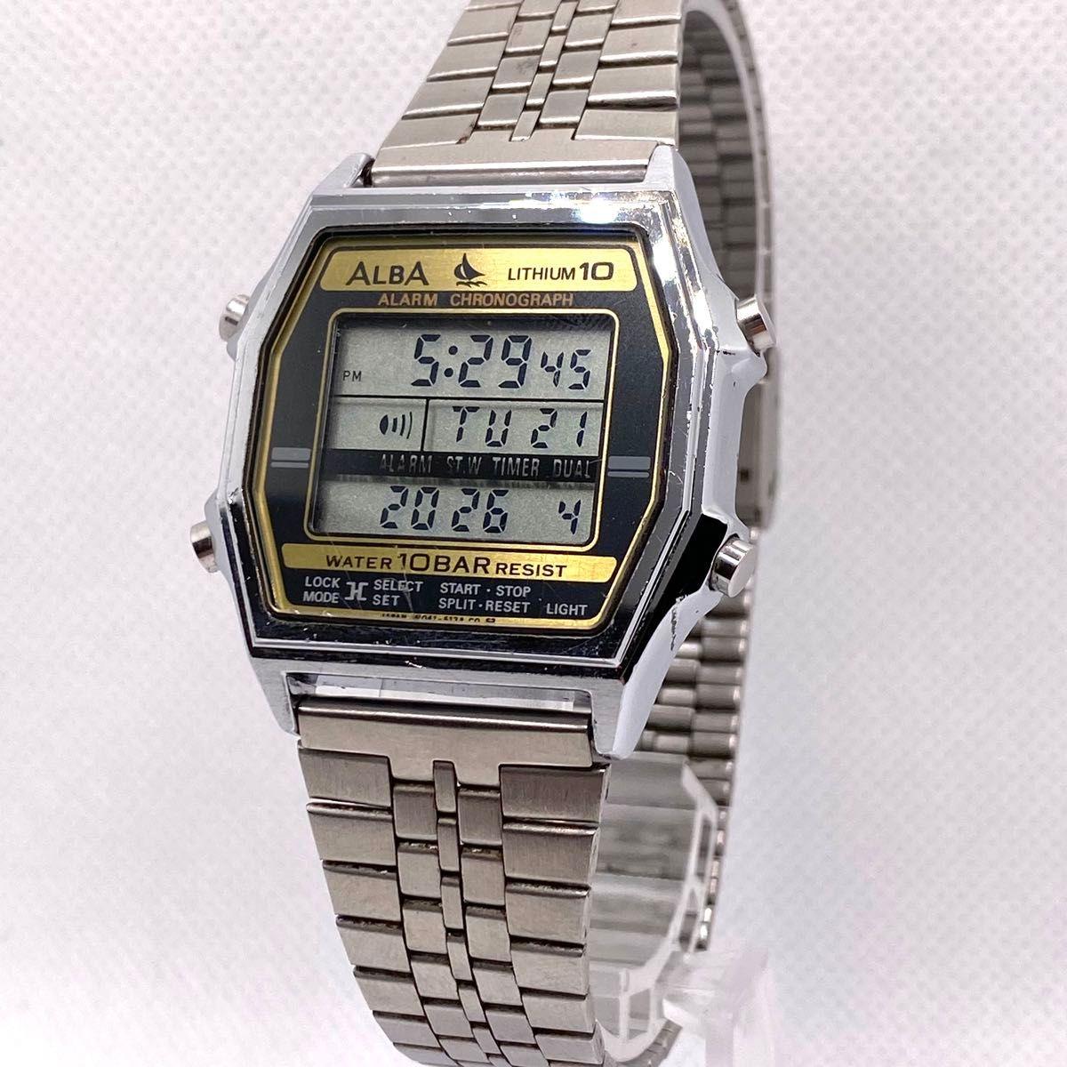 Good condition Working item SEIKO Seiko Alba ALBA Digital W041-5030