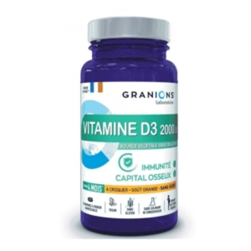

Granions Vitamin D3 2000IU x30 Tablets