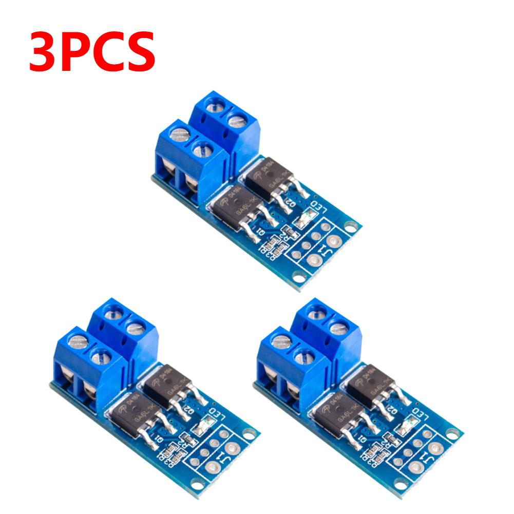 15A 400W MOSFET Auslöseschalter Ansteuermodul PWM Regler Bedienfeld DC 5V-36V Elektronische Schaltersteuerplatine für Arduino