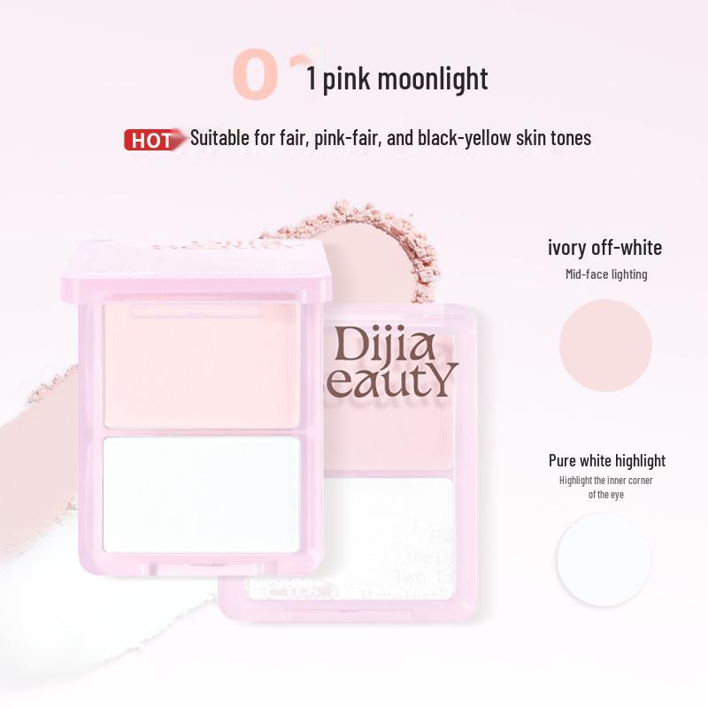 

DIJIA Matte Contour & Highlight Palette - Bicolor Blush & Facial Shadow
