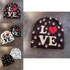 Love Letter Pattern Knitted Hat Cap With No Brim Style For Cold Seasons