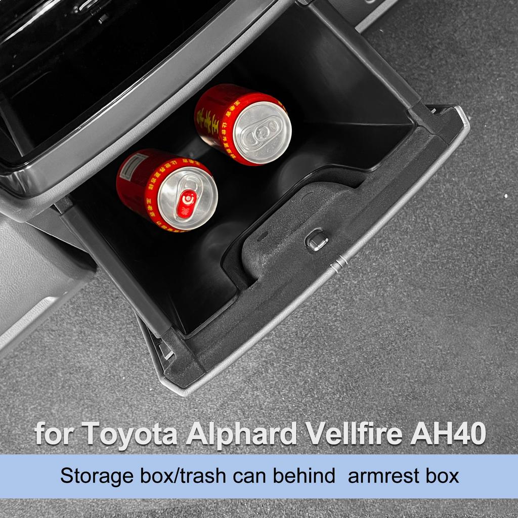 for Toyota Alphard Verfire 40 Series 2025 2025 Right Rudder Storage Box Behind Armrest Car Back Row Central Tray Trash Can