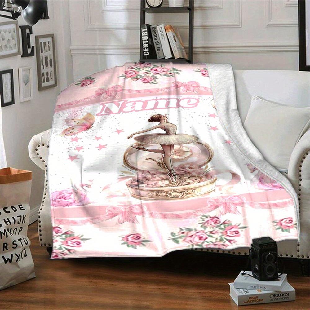 Ballerina Home Blankets Soft Cozy Lightweight Allseason Multipurpose Blanket For Picnics Sofas Offices Beds Living Rooms Suitable As Gifts For