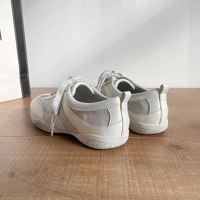 Cowhide Version~ 2025 New Inner Heightening Platform German Training Shoes Women's Ballet Lace-up Comfortable Casual Board Shoes Sports Shoes