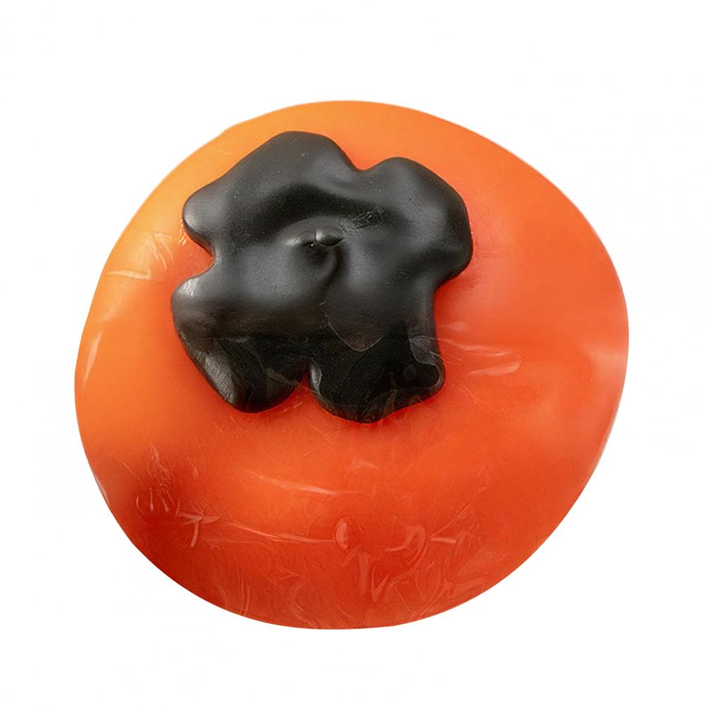 Tomato Squeeze Toy Stress Relief Persimmon Mangosteen Mango Lemon Squeeze Sensory Fidget Toy Slow Rising Stress Ball