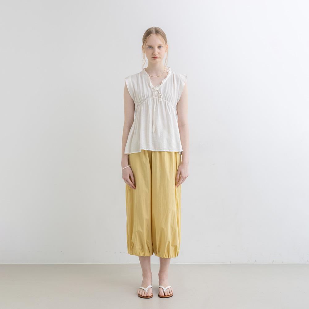 WEDNESDAY DELIGHT Wd_Leg Banding Pants_Yellow