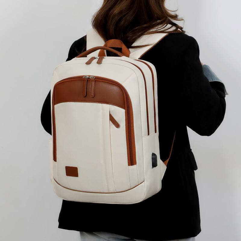 Unisex Large Capacity Laptop Backpack – Lightweight & Stylish Carry-On Bag for Business Trips & Commute