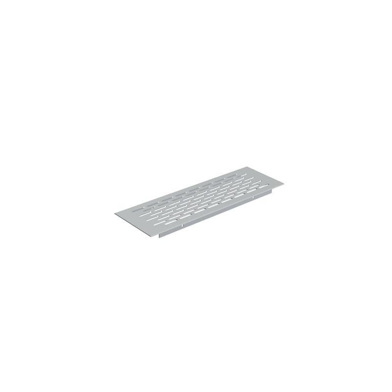 HERRAJES FAB.NACIONAL ALUMINUM BASEBOARD VENTILATION GRID GRID SIZE 225x70 MATTE CHROME FINISH