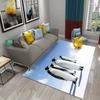Antarctica Penguin Pattern Carpet Cute Animal Large Carpet for Living Room Bedroom Decor Area Mats Bathroom Non-slip Mat Carpet