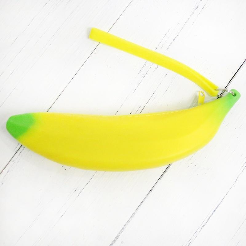 Cute silicone coin purse Banana purse Korean student hand coin purse