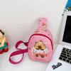 Cartoon Capybara Kids Pattern Single Shoulder Crossbody Chest Bag Gift Fashion