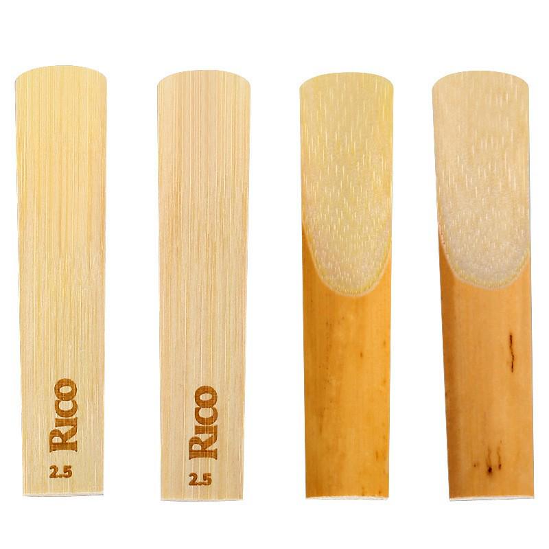 Genuine RICO B-flat Alto Saxophone Reeds, Strengths 1.5-3.0, Yellow-Orange Box, 10-Pack