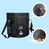 Camping Foldable Bucket 20L Water Container Waterproof Leak-proof PVC Collapsible Round Bucket With Lid Handles Fishing Bag