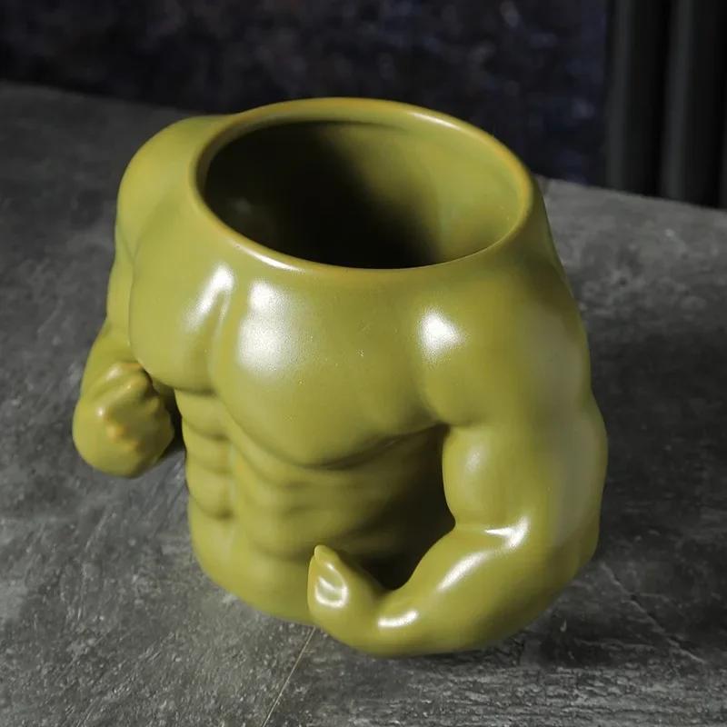 1pc 300ml New Arrivals Creative Water Cup Personality Birthday Gift To Boyfriend Boudoir Ceramic Mug Creative Beefy Muscle Cup