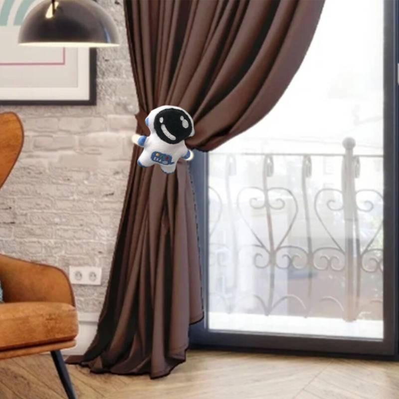 Cartoon Astronaut Plush Doll Curtain Tiebacks Buckle Childrens Decoration Room