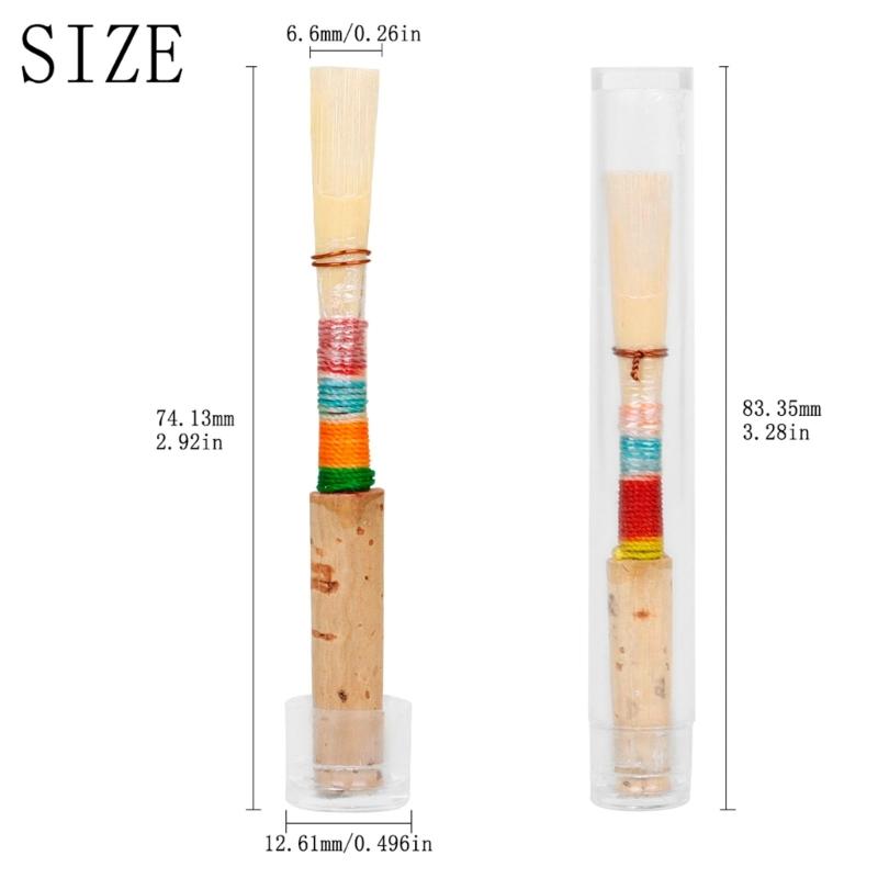 Oboe Reed Medium Soft Oboe Reed Handmade Oboe Reed for Beginners Wind Instrument Parts with Clear Plastic Storage Box