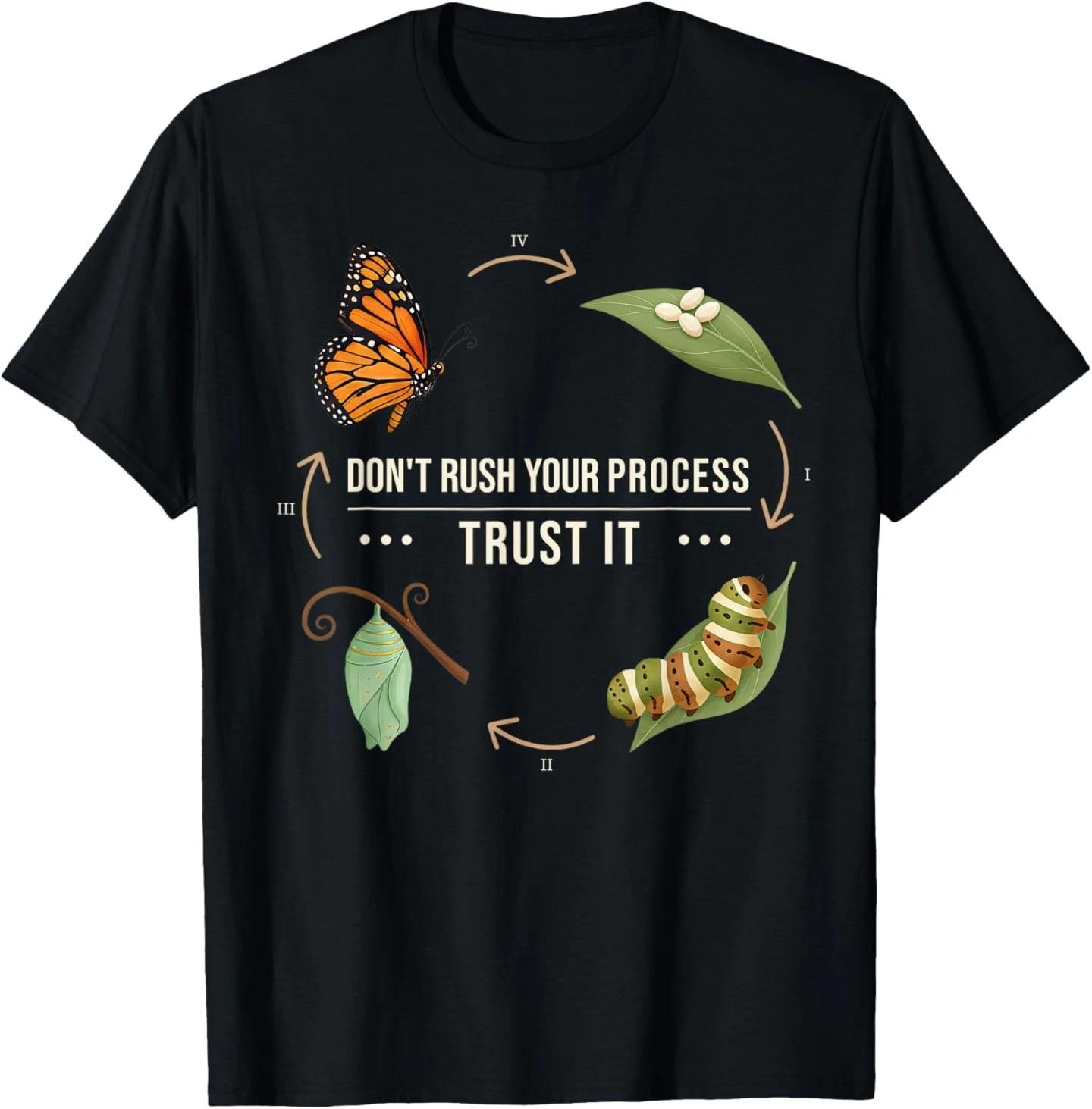 Trust Your Process Inspirational Journey Positive Quote T-Shirt S