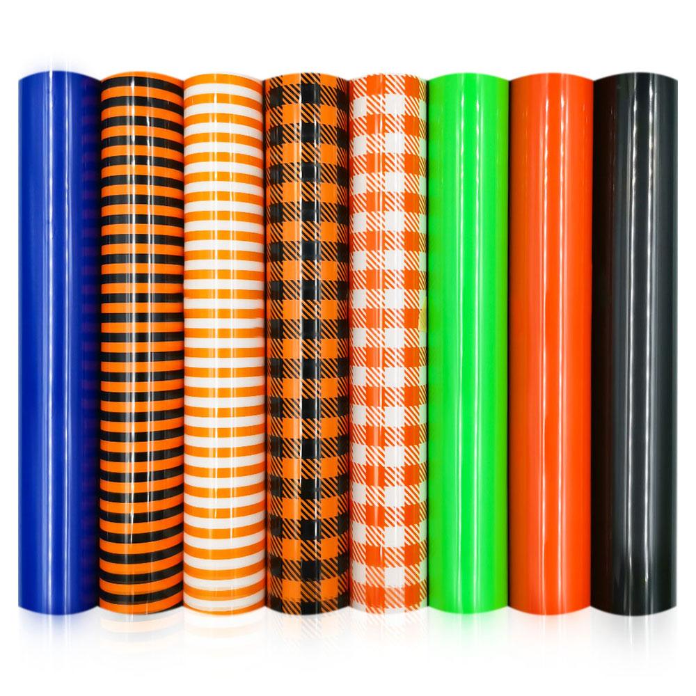 Multi-style 12"X10" Bundle Heat Transfer Vinyl Film Iron On Clothes HTV Printing for Tshirt Fabric Xmas Home Decor DIY by Cut