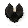 Black Ribbon Nurse Hair Net Flight Attendant Interview Hair Net Hairpin